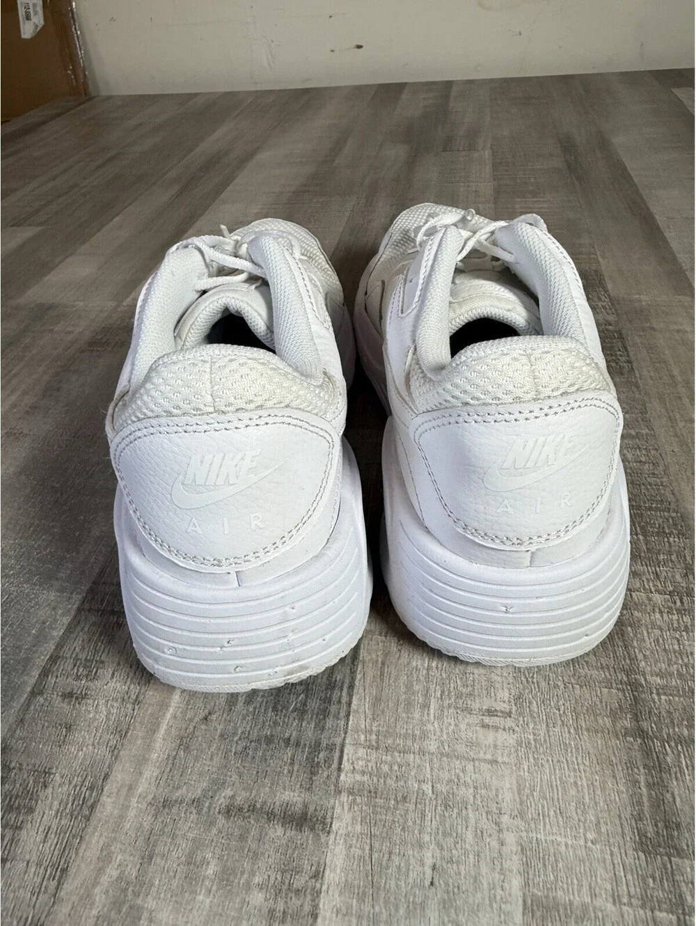 Nike Womens Air Max SC CW4554-101 White Low Top Lace-Up Tennis Shoes Size 11